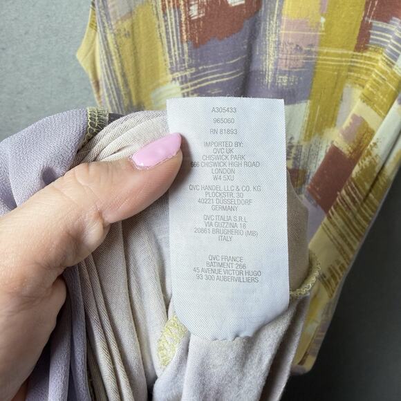 LOGO Lori Goldsein Sleeveless Maxi Dress Multicolor Womens US size M - Picture 6 of 8